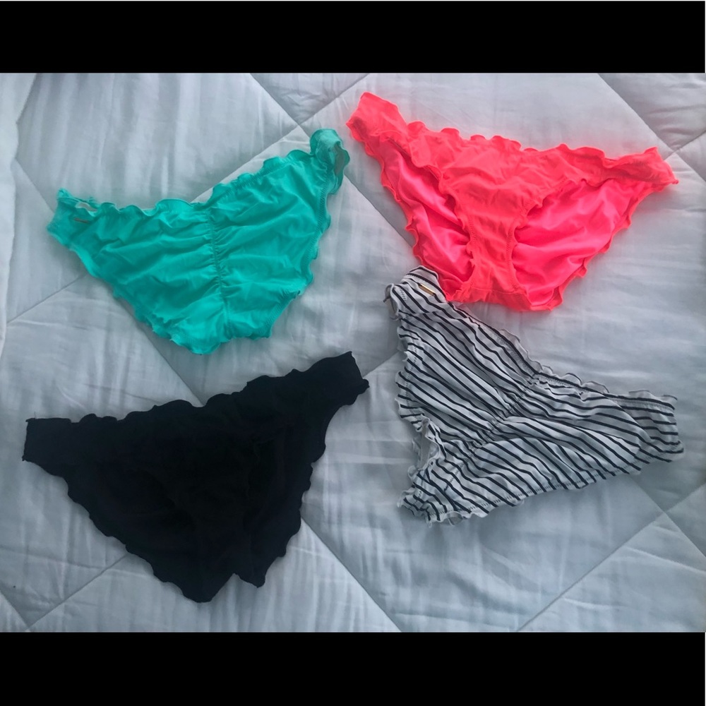 Victoria’s Secret ruffle cheeky bikini bottoms